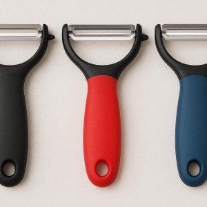 Y Shaped Vegetable Peeler Set of 3 Sharp Stainless Steel Blades with Non Slip Silicone Handles for Fruit Potato Carrot Kitchen Tools
