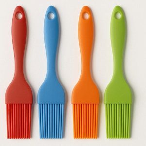 26 Set of 4 Silicone Pastry Brushes for Baking and Basting Heat Resistant Oil Brushes with Plastic Handles for Kitchen Cooking Multi Color